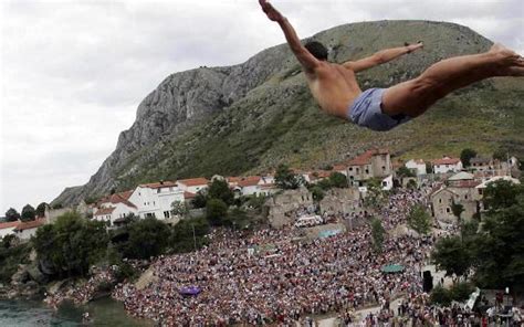 Watch These People Jump Off A Bridge In Bosnia