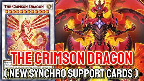 Ygopro The Crimson Dragon Feb2023 Testing Deck And New Synchro Support Cards Youtube