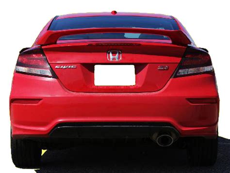 2012 2015 Honda Civic 2 Door Si Style Rear Spoiler