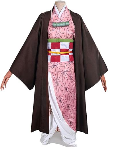Anime Kimono Cosplay Costume Set Kamado Nezuko Demon Slayer Costumes