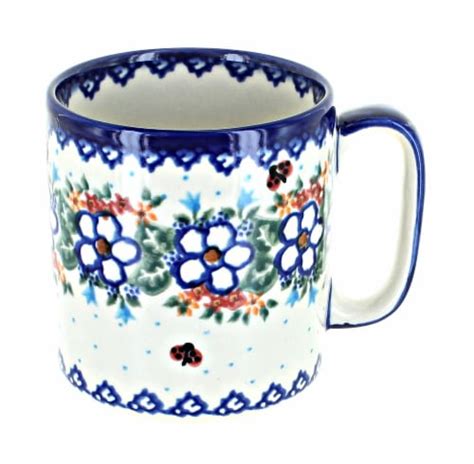 Blue Rose Polish Pottery Scarlett Coffee Mug Fred Meyer