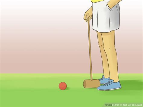 Start by measuring a line 23 feet 33 feet or 46 feet long depending on how much space you have. 3 Ways to Set up Croquet - wikiHow