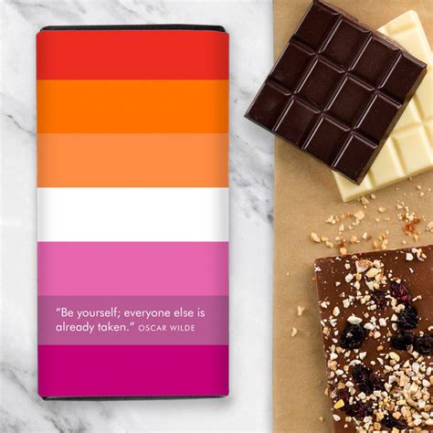 Lgbtq Chocolate Ts Lesbian Flag Quirky Chocolate