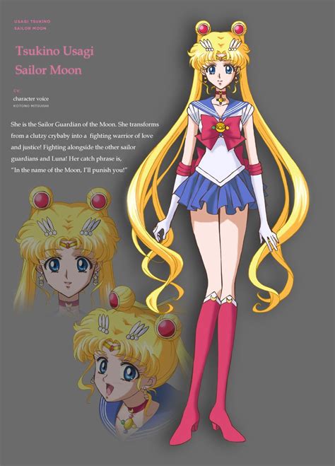 Newly Released Character Designs For Pretty Guardian Sailor Moon Crystal Tsukino Usagi Sailor