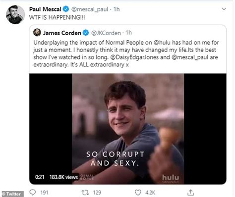 Normal People Star Paul Mescal Is Stunned As James Corden Reveals The