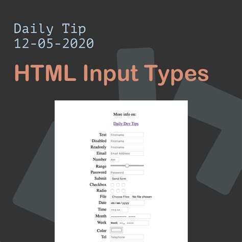 HTML Input Types gambar png