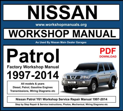 Nissan Patrol 1997 2014 Workshop Repair Manual Download Pdf