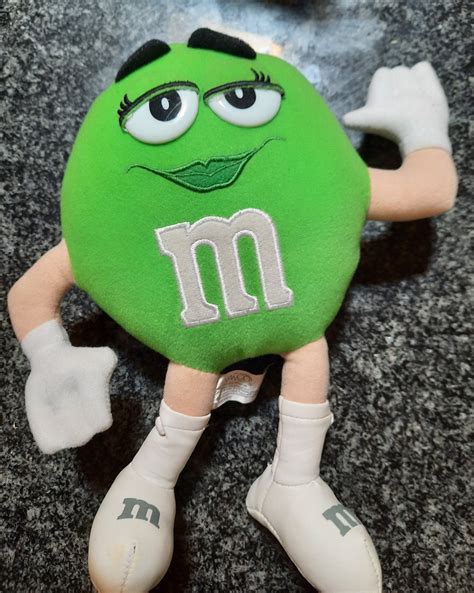 Assorted Vintage Mandms Character Plush Collectibles Green Etsy