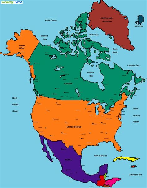 North America Map America Map Queen Charlotte Islands