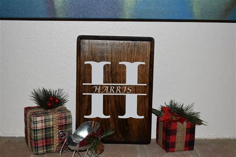 Personalize Monogram Wood Signs Etsy