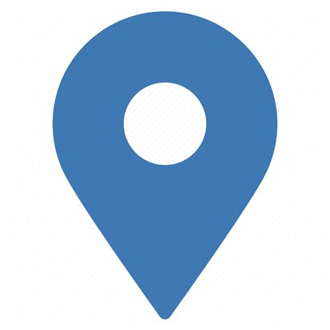 Blue Location Gps Marker Navigation Pointer Icon Download On