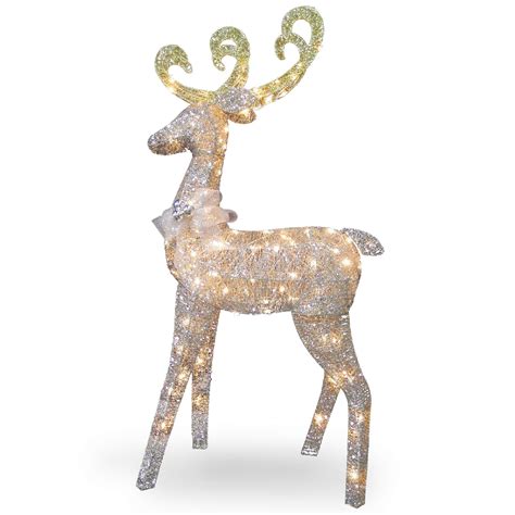 National Tree Company 60 Reindeer Decoration With Clear