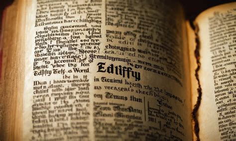What Does Edify Mean In The Bible? A Comprehensive Look - Christian Website