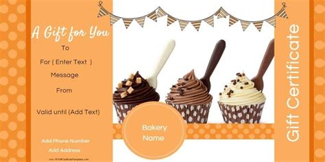 T Certificate Templates For A Bakery
