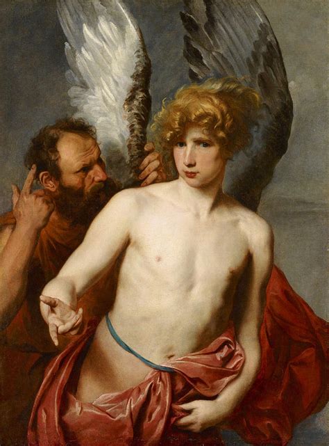 Daedalus And Icarus Painting By Anthony Van Dyck Pixels
