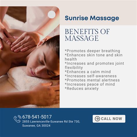 Sunrise Massage Massage Spa In Suwanee
