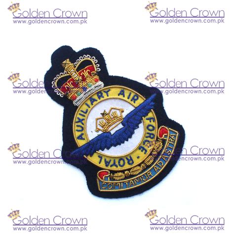 Royal Air Force Auxiliary Wire Blazer Badgebullion Blazer Badge Royal