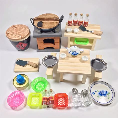 Real Mini Kitchen Cooking Set For Miniature Food Cooking Etsy