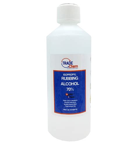 First Aid Antiseptic Isopropyl Rubbing Alcohol 70 500ml X 3 Blue