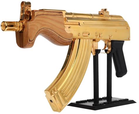 Deluxe Arms Cugir Micro Draco Custom Gold Plated Ak Pistol
