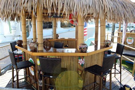 floating tiki bar clearwater colorful clearwater