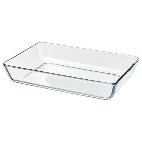 Mixtur Ovenserving Dish Clear Glass 14x10 Ikea
