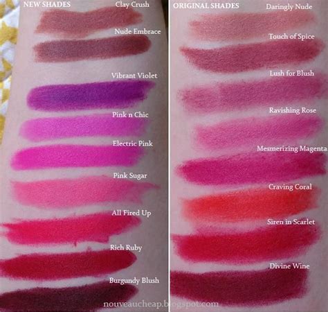 Swatches Of All Ten New Maybelline Colorsensational Creamy Matte