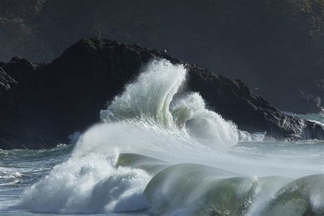 Waves Crashing On Rock Formation Photograph By Panoramic Images Fine