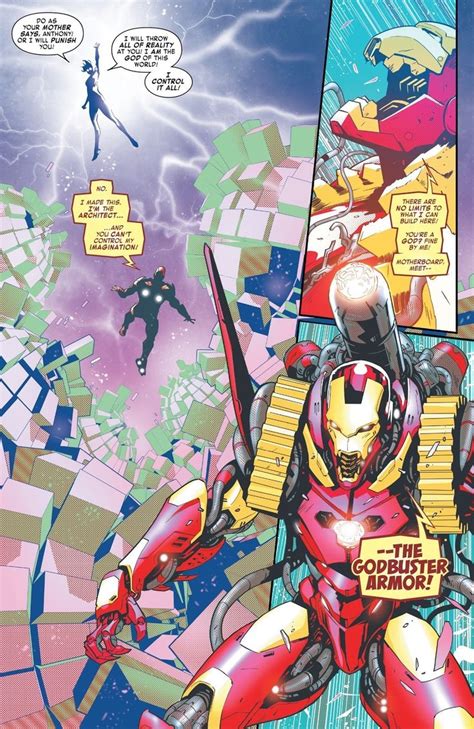 Iron Man Debuts The Godbuster Armor Tony Stark Iron Man Iron Man Comic Marvel Iron