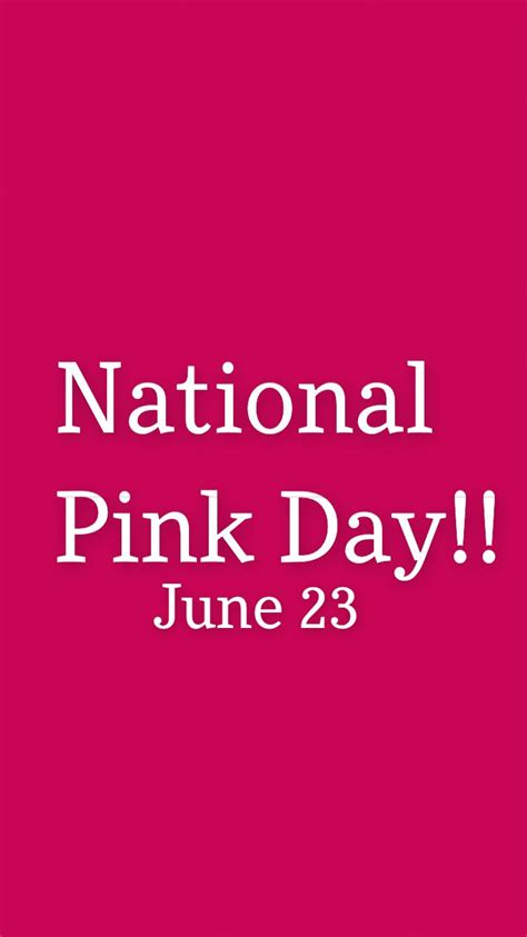 Pin By Sue Leffler On Pink National Pink Day Pink Day Keep Calm