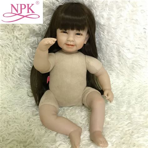 NPK 55cm 22inch DIY Reborn Naked Doll With Soft Pp Cotton Body