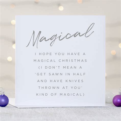 Have A Magical Christmas Greetings Card By Slice Of Pie Designs