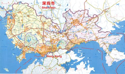 Shenzhen District Map Shenzhen China Mappery