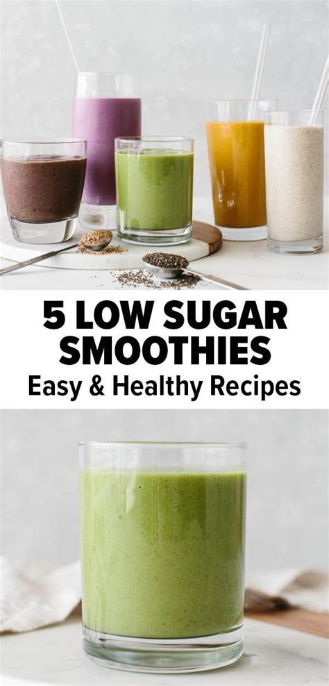 Best Low Sugar Smoothies Delicious Flavors Low Sugar Smoothies