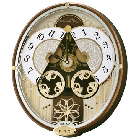 The four seasons 'spring' 2. Seiko Winchester Musical Wall Clock - Dial Opens - QXM277BRH - Arlex Jewelry, Watches & Clocks