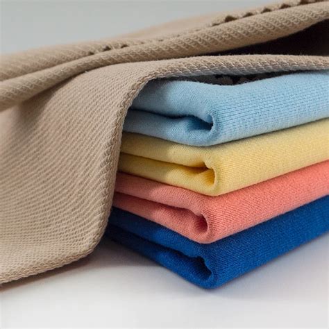 Solid 100 Cotton Loop Back Terry Knit Cloth Fabric For Casual Garment