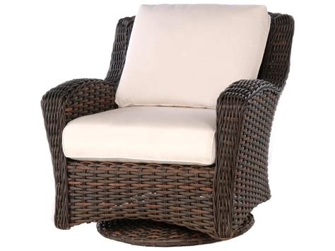 Lounge chair, sofa, chaise, ottoman. Ebel Dreux Wicker Swivel Glider Lounge Chair | 736