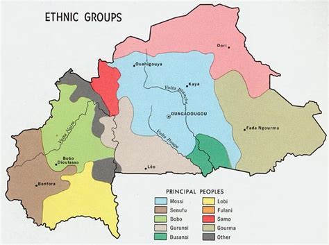 Burkinafaso Ethnic Groups Map African Art Museum