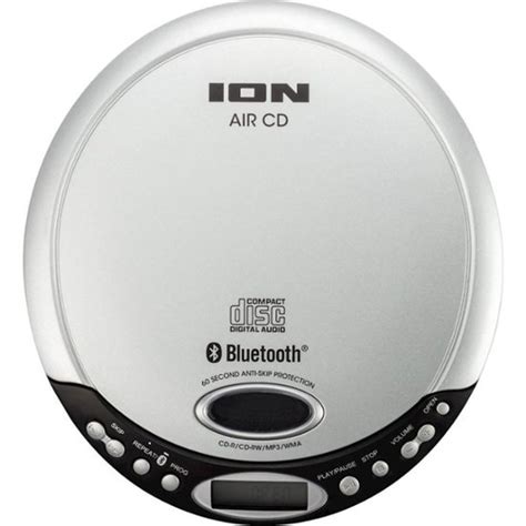 Ion Audio Air Portable Cd Player With Bluetooth Gray With Black Air Cd