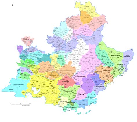 Carte Des Intercommunalit S De Provence Alpes C Te D Azur Avec Communes