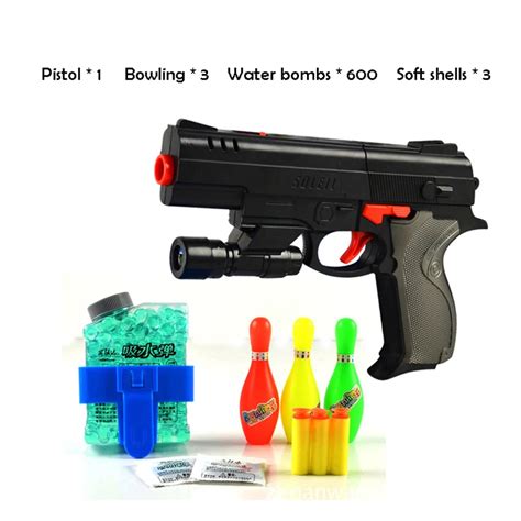 Paintball Gun Pistolandsoft With 200 Crystal Water Bullet Refill Clip