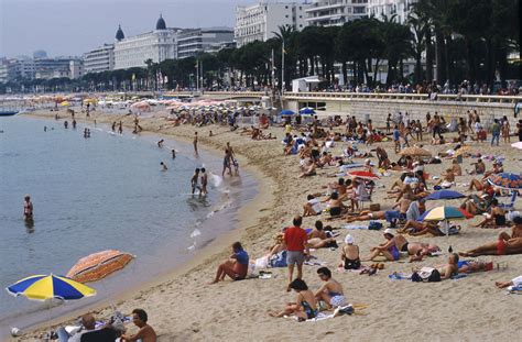 Sunny Day At Cannes Beach French Riviera French Beach French