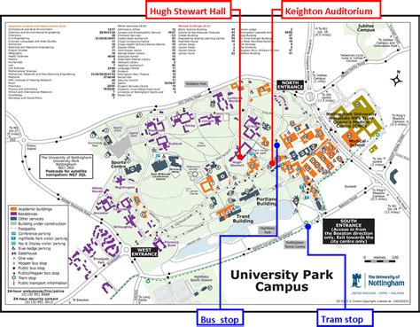 Nottingham University Park Campus Map United States Map