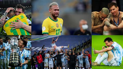 Copa America Final 2021 Neymar In Tears As Messi Lifted Copa America