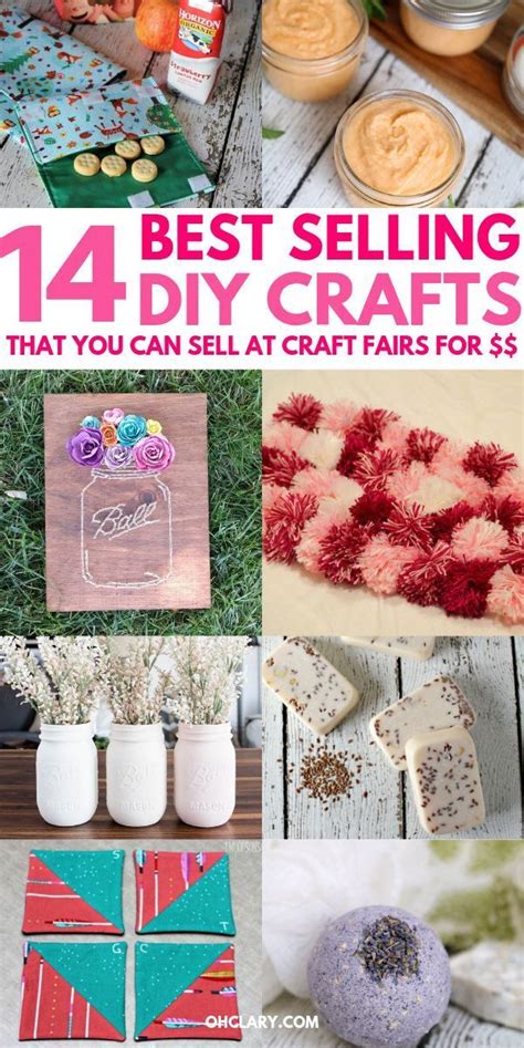 14 Awesome DIY Crafts That Sell Well At Craft Fairs and On Etsy! These