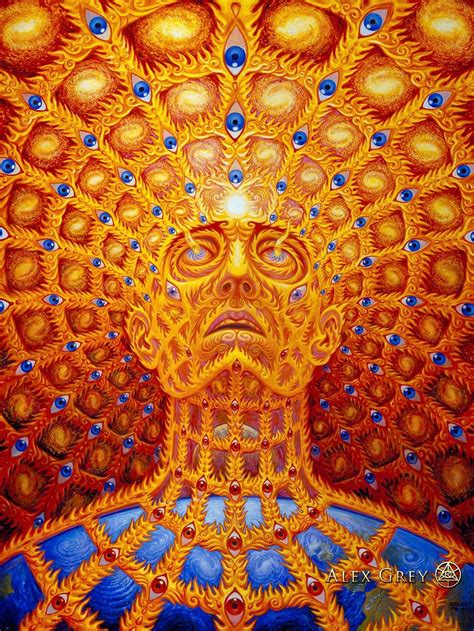 Oversoul 1997 Alex Grey Paintings Over Soul Alex Gray Art Poster