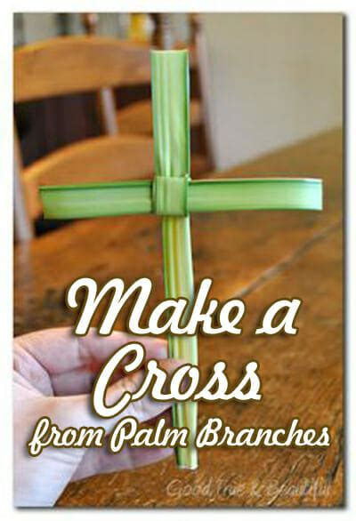 Palm Sunday Easter Craft Make A Cross From Palm Branches