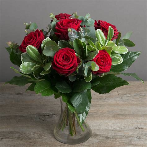 Sweet Love Red Rose Bouquet By The Flower Studio