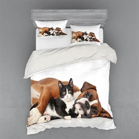 Ambesonne Funny Bedding Set Duvet Cover Sham Fitted Sheet In 3 Sizes Ebay
