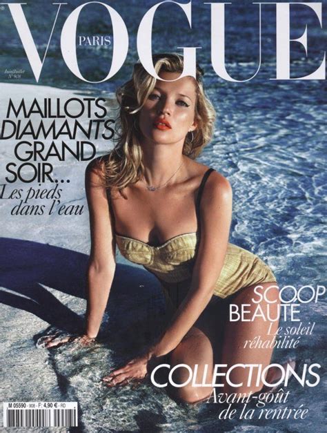 Vogue Paris June July Cover Kate Moss By Mario Sorrenti Vogue Magazine Covers Vogue